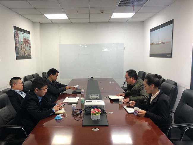 我司与亨通海工洽谈进一步合作