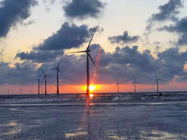 祝贺国华竹根沙h1＃海上风电场海底电缆铺设项目完工