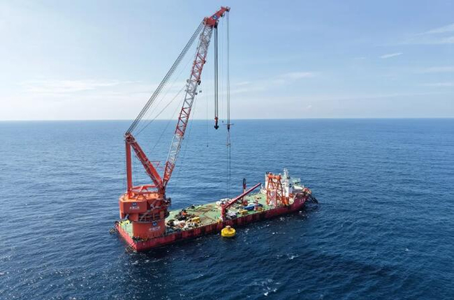 阳江漂浮式海上风电项目完成全部吸力锚沉贯施工