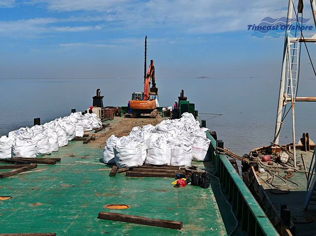 月东油田2024年海管悬空治理施工项目完工 月东油田2024年海管悬空治理施工项目完工