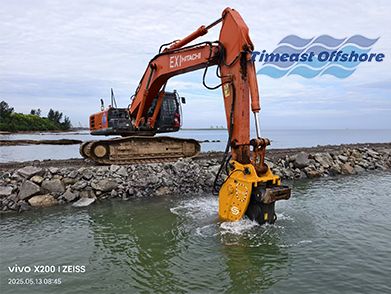 马来西亚 spl管线工程近岸段施工（2025年--华西海工）